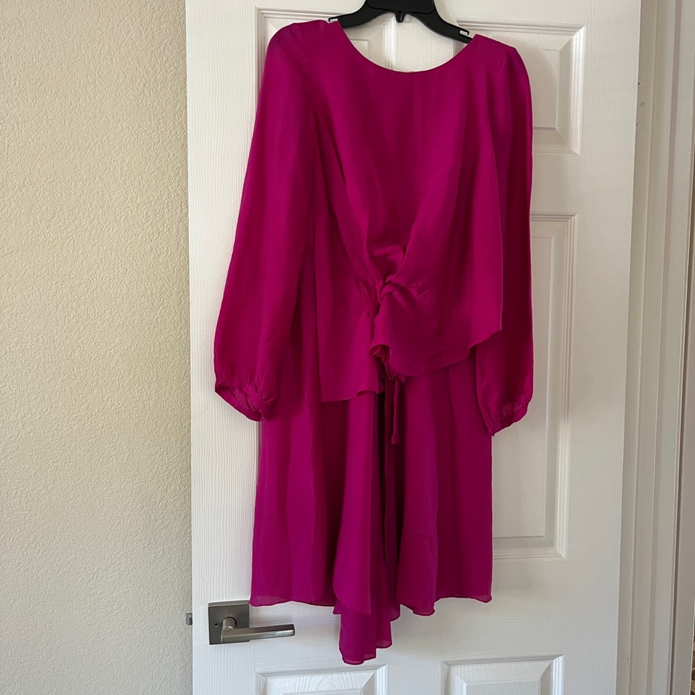 Vanessa Bruno Fuchsia Midi Dress